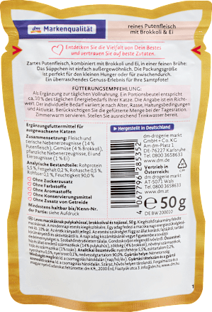 Supa za mačke sa ćuretinom, brokolijem i jajetom DEIN BESTES