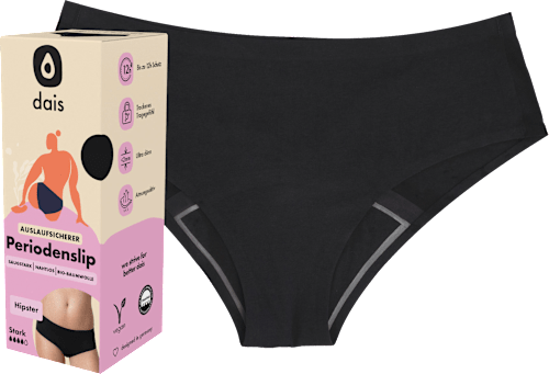 Periodenunterwäsche Hipster schwarz Gr. XL dais