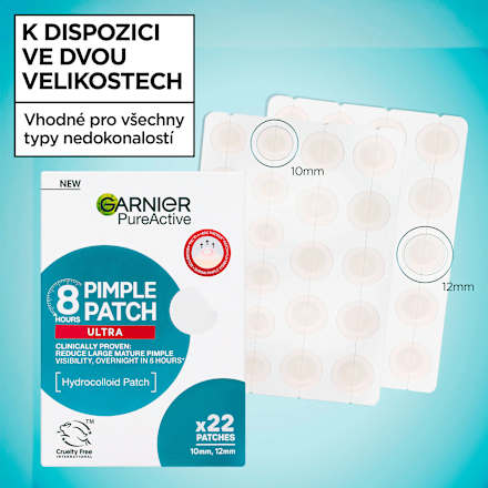 Hydrokoloidné náplasti na akné Pimple Patch Ultra GARNIER PureActive