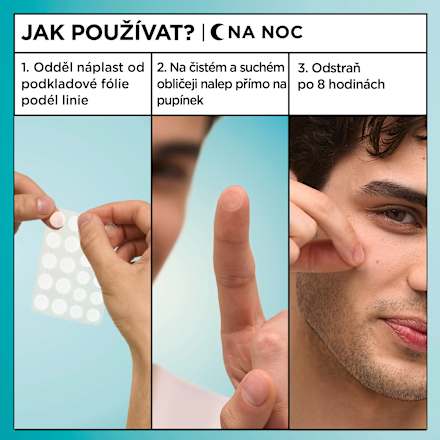 Hydrokoloidné náplasti na akné Pimple Patch Ultra GARNIER PureActive