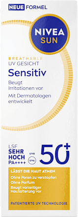 Sonnenfluid Gesicht sensitiv, LSF 50+ NIVEA SUN