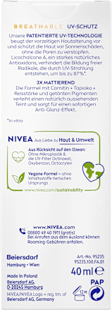 Sonnenfluid Gesicht mattierend & getönt, LSF 50+ NIVEA SUN