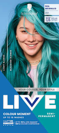 Haartönung Colour Moment 97 Sea Mermaid Schwarzkopf LIVE