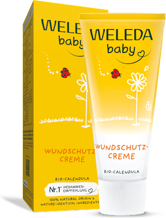 Natúr popsikrém babáknak, bio körömvirágos WELEDA baby