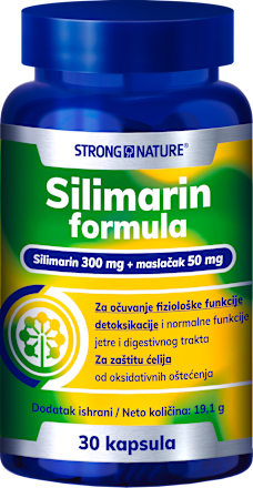 Silmarin formula - očuvanje normalne fukcije jetre i digestivnog trakta STRONG NATURE