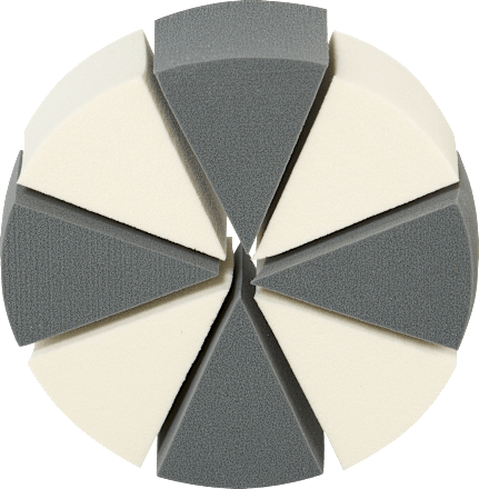 Гъби за грим, триъгълни, различни цветове/мотиви ebelin