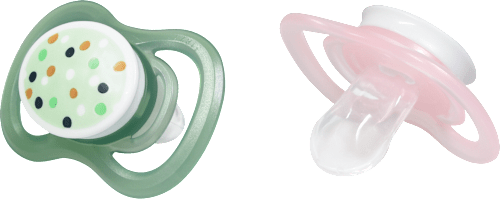 Zračna simetrična tolažilna duda iz silikona 0-6m, več različic babylove