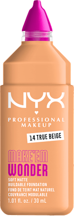 Tekoči puder Make 'Em Wonder, 14 True Beige NYX PROFESSIONAL MAKEUP