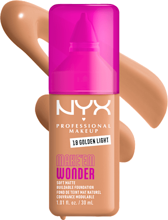 Tekoči puder Make 'Em Wonder, 18 Golden Light NYX PROFESSIONAL MAKEUP