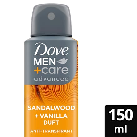 Antitranspirant Deospray Advanced Care Sandelholz und Vanille Dove MEN+CARE