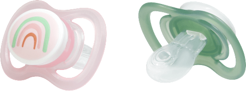 Symetrický silikónový cumlík Air - veľ. 2, 5 - 18 mesiacov babylove