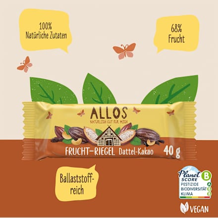 Fruchtriegel Dattel-Kakao ALLOS