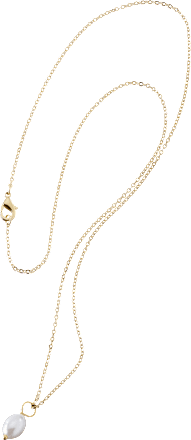 Naszyjnik pozłacany z perłą ebelin