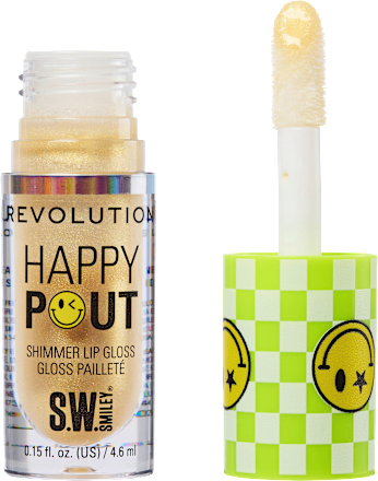 Lipgloss Happy Pout Shimmer, Smiley World Sunbeam REVOLUTION