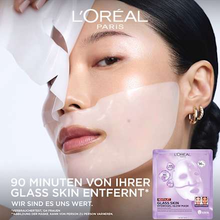 Gesichtsmaske Glass Skin Hydrogel Glow Mask L'ORÉAL PARiS REVITALIFT