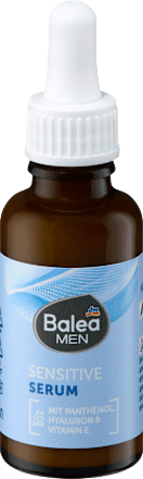 Serum za obraz SENSITIVE s pantenolom, hialuronom in vitaminom E Balea MEN
