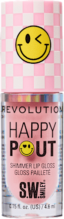 Lipgloss Happy Pout Shimmer, Smiley World Pink Bliss REVOLUTION