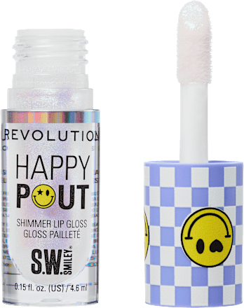 Lipgloss Happy Pout Shimmer, Smiley World Stellar Shine REVOLUTION