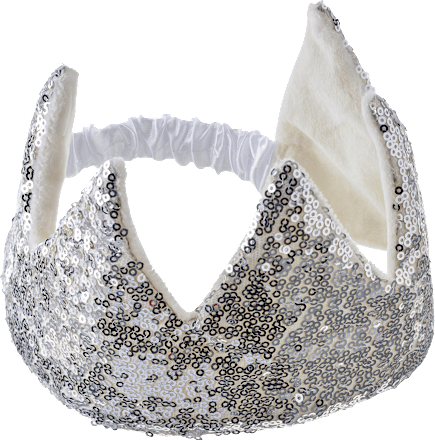 Krone mit Pailletten Gold-/Silber-Optik ebelin