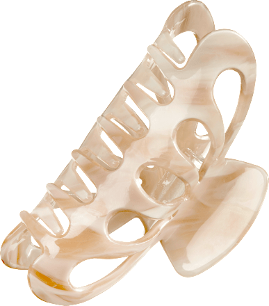 Haarklammer Acryl creme ebelin