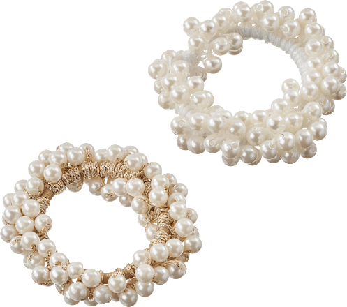 Haargummis mit Perlen ebelin