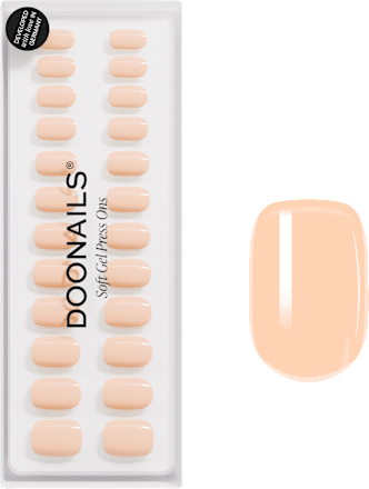 Künstliche Nägel, Soft Gel Press Ons Apricot Short Square Doonails