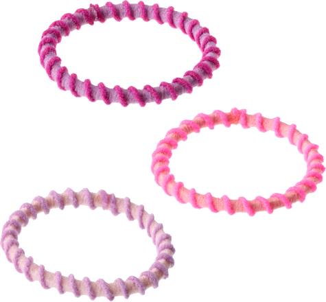 Haargummis gedreht rosa ebelin