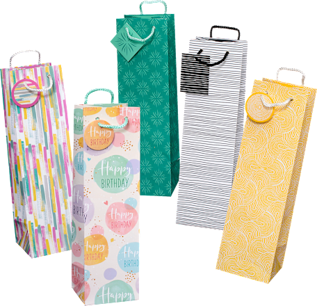 Poklon vrećica za boce s čestitkom, više vrsta Profissimo