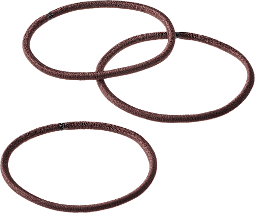 Haargummis dünn braun ebelin