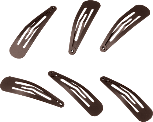Haarclips mittel braun ebelin
