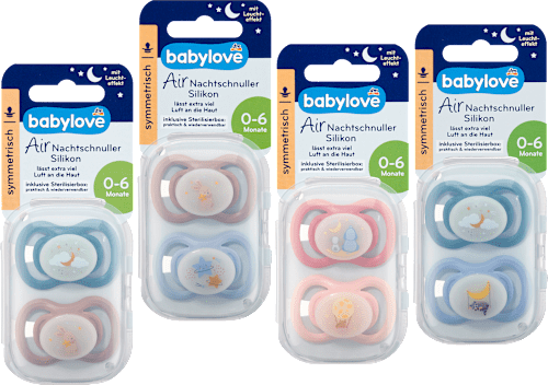 Suzetă de noapte silicon 0-6 luni babylove