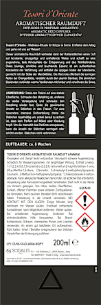 Duftstäbchen Hammam Tesori d'Oriente