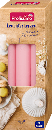 Leuchterkerzen rosa Profissimo