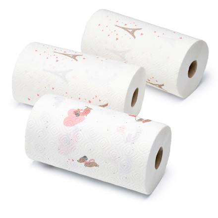 Küchentücher Design 3-lagig (3x100 Blatt) Saugstark&Sicher