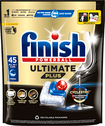 Kapsule za strojno pomivanje posode Quantum Ultimate Plus All in 1 Finish