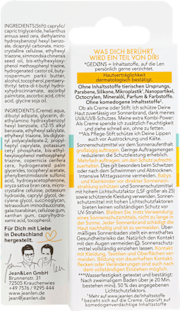 Sonnenschutz Kombi Gesicht Creme & Stift, LSF 50+ Jean&Len