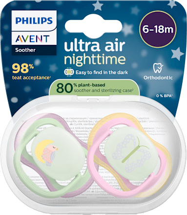 dudlík Ultra air night 6-18 m Ptáček/motýl PHILIPS AVENT