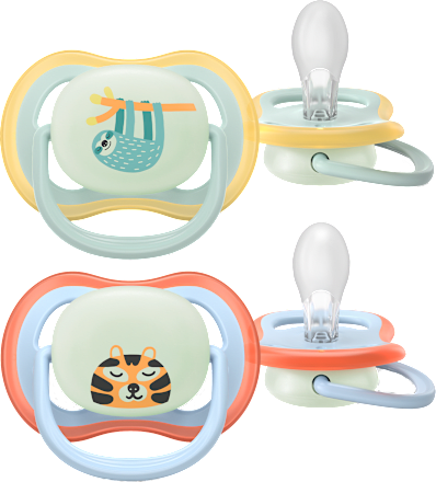 dudlík Ultra air night 0-6 m Lenochod/Tygr PHILIPS AVENT