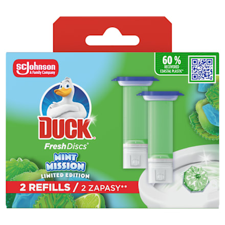 Fresh Discs WC-öblítő korong utántöltő Mint Mission (2x36ml) DUCK