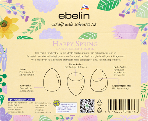 Комплект блендери за грим Happy Spring ebelin