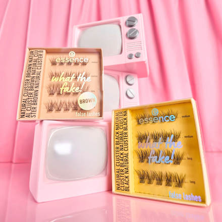 Künstliche Wimpern What The Fake! 06 Natural Cluster Black essence