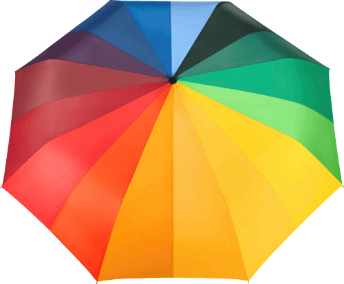 Esernyő supermini multicolor happy rain