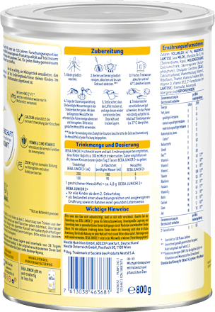 Kindermilch Junior 2+ ab 2 Jahre Nestlé BEBA