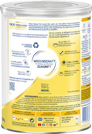 Kindermilch Junior 2+ ab 2 Jahre Nestlé BEBA