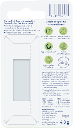 Lippen-Pflegestift sensitiv sortiert HiPP Babysanft
