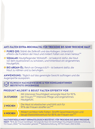 Gesichtscreme Q10 Anti-Falten Reichhaltig LSF15 NIVEA