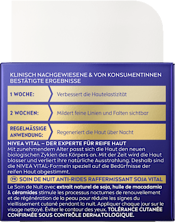 Nachtcreme Vital Soja Anti-Age straffend NIVEA