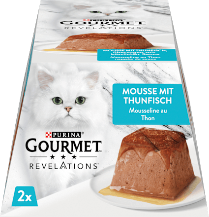 Nassfutter Katze Revelations Mousee mit Thunfisch (2x 57 g) Purina Gourmet