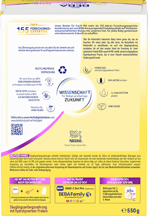 Anfangsmilch Expert HA Pre von Geburt an Nestlé BEBA
