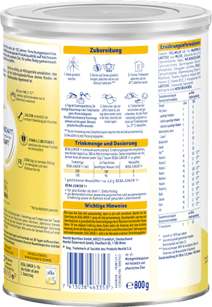 Kindermilch Junior 1+ ab 1 Jahr Nestlé BEBA